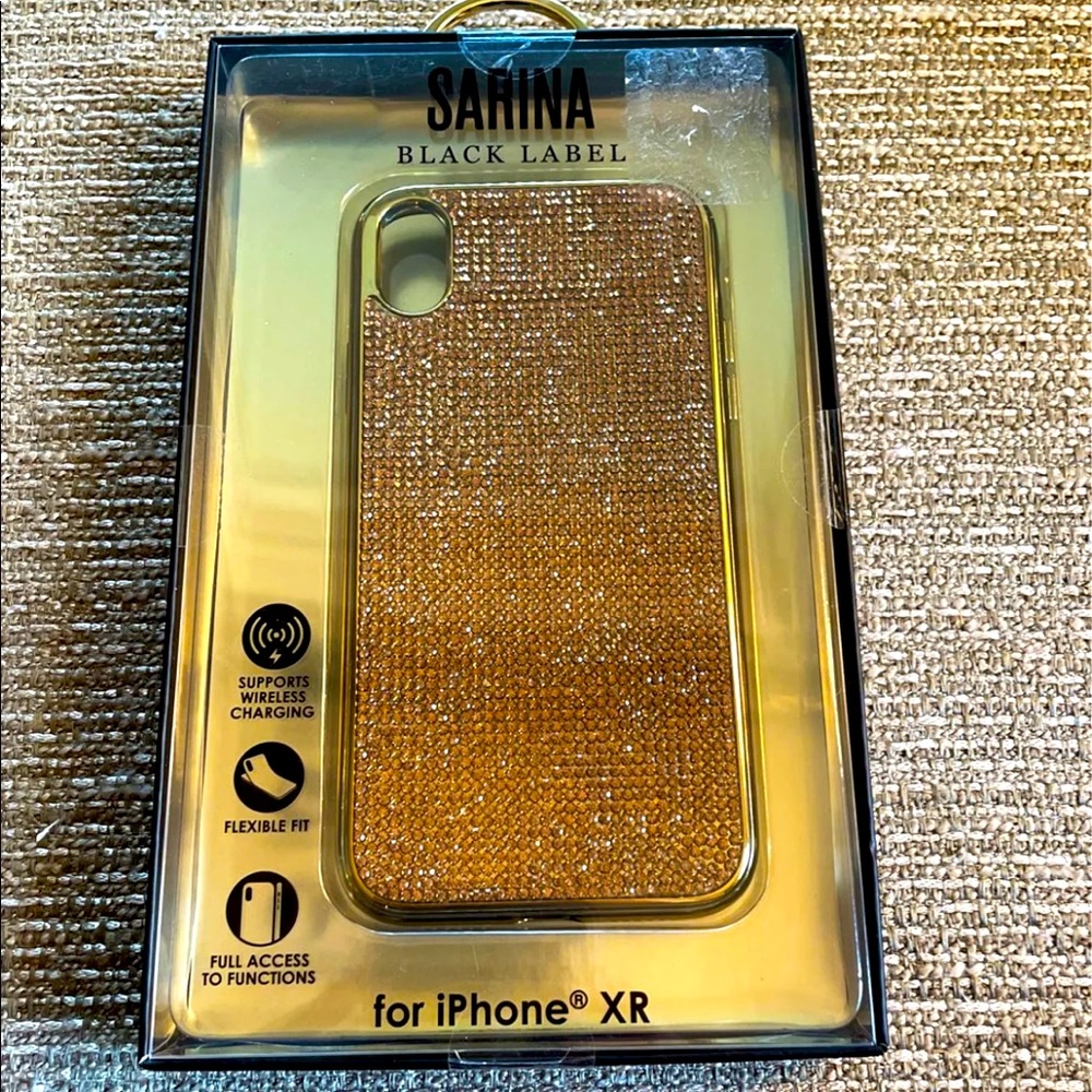 Sarina Black Label Gold iPhone XR Case - NWT